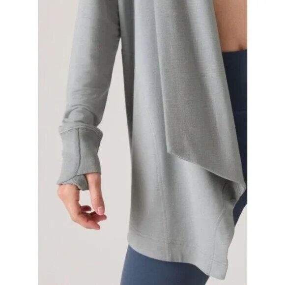 NWT Athleta Pranayama Restore Wrap Open Front Cardigan Size Small - Picture 3 of 16